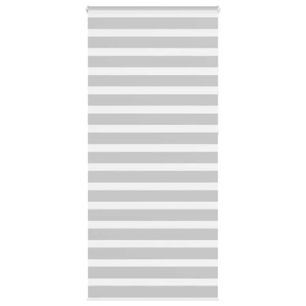 Rullgardin zebra ljusgrå 95x230 cm tyg bredd 90,9 cm polyester