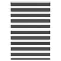 Miniatyrbild 1 av 2: Rullgardin zebra svart 95x100 cm tyg bredd 90,9 cm polyester