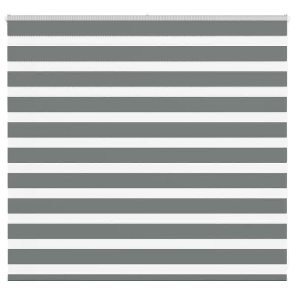 Rullgardin zebra mörkgrå 155x100 cm tyg bredd 150,9cm polyester