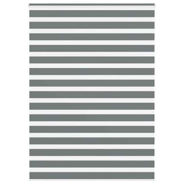 Rullgardin zebra mörkgrå 155x230 cm tyg bredd 150,9cm polyester