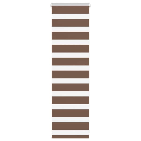 Rullgardin zebra brun 50x100 cm tyg bredd 45,9 cm polyester