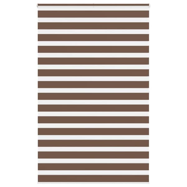 Rullgardin zebra brun 145x200 cm tyg bredd 140,9 cm polyester