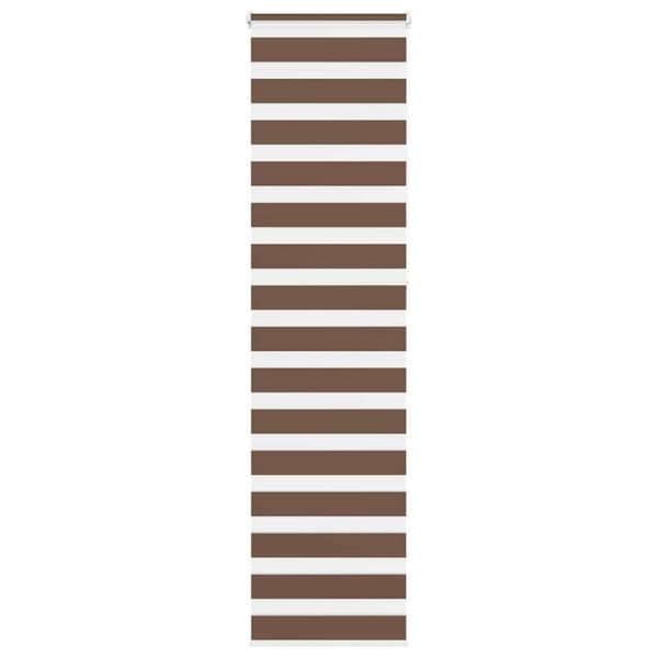 Rullgardin zebra brun 60x230 cm tyg bredd 55,9 cm polyester