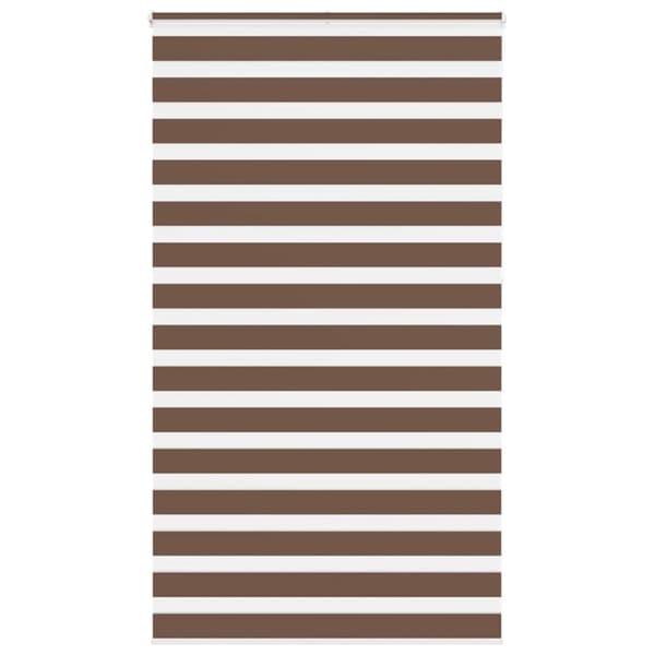 Rullgardin zebra brun 120x230 cm tyg bredd 115,9 cm polyester