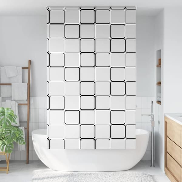 Rullgardin för dusch 140x240 cm tyg bredd 136 cm