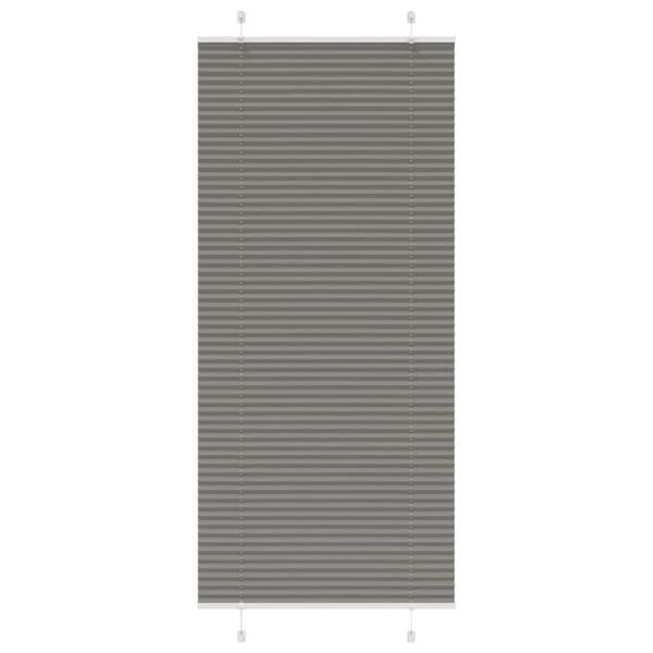Plisserad persienn antracit 85x200cm tyg bredd 84,4cm polyester