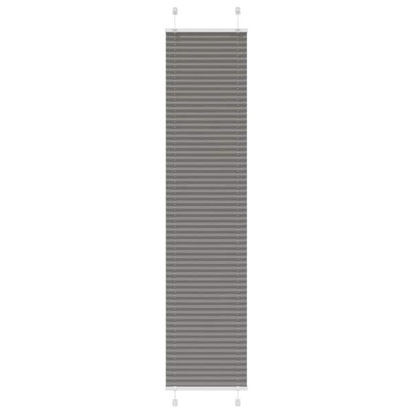Plisserad persienn antracit 40x200cm tyg bredd 39,4cm polyester