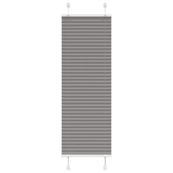 Plisserad persienn antracit 45x150cm tyg bredd 44,4cm polyester