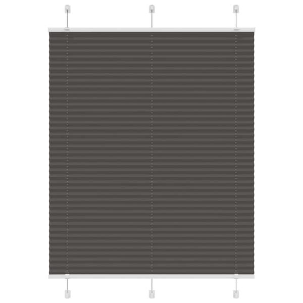 Plisserad persienn svart 105x100 cm tyg bredd 104,4cm polyester
