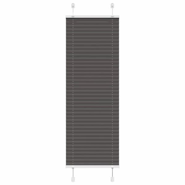 Plisserad persienn svart 50x150cm tyg bredd 49,4cm polyester