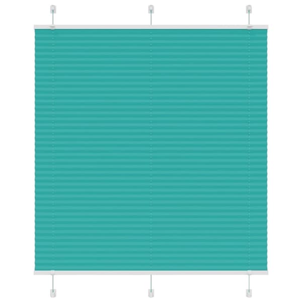 Plisserad persienn bensingrön 120x100 cm tyg bredd 119,4cm