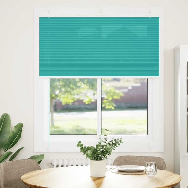 Plisserad persienn bensingrön 115x150 cm tyg bredd 114,4cm