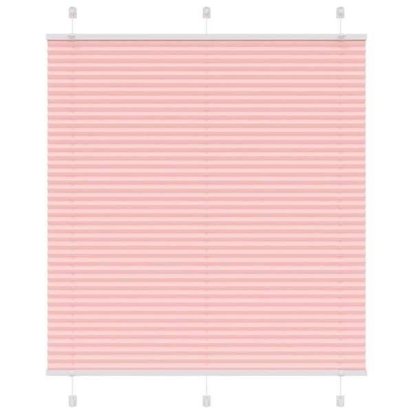 Plisserad persienn rosa 120x100 cm tyg bredd 119,4cm polyester