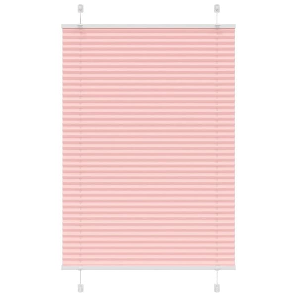 Plisserad persienn rosa 85x100 cm tyg bredd 84,4 cm polyester