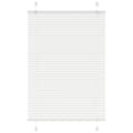 Miniatyrbild 1 av 2: Plisserad persienn vit 100x100 cm tyg bredd 99,4 cm polyester