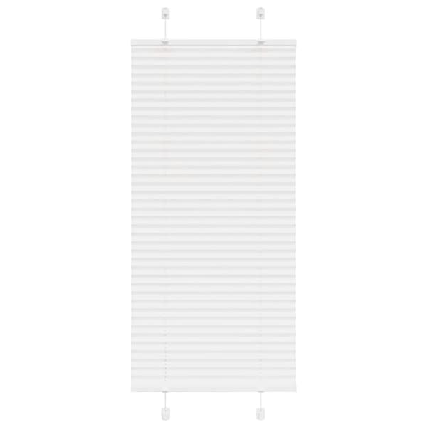 Plisserad persienn vit 55x100cm tyg bredd 54,4cm polyester