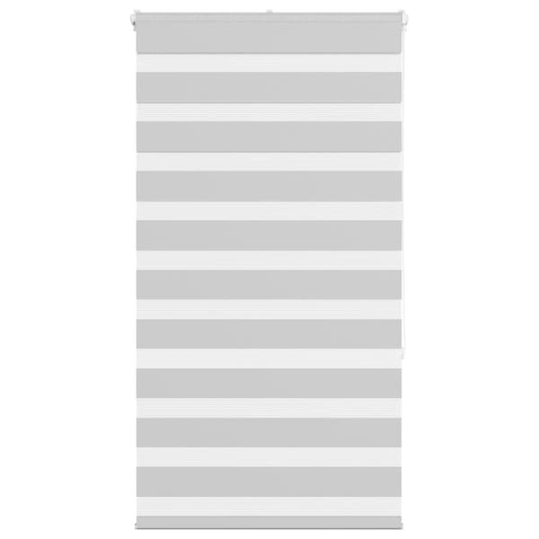 Rullgardin zebra ljusgrå 80x150 cm tyg bredd 75,9 cm polyester