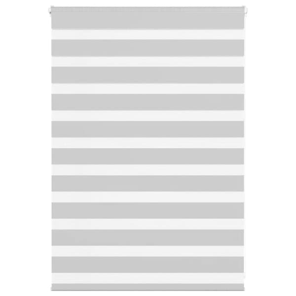 Rullgardin zebra ljusgrå 105x100 cm tyg bredd 100,9cm polyester