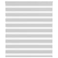 Miniatyrbild 1 av 2: Rullgardin zebra ljusgrå 135x100 cm tyg bredd 130,9cm polyester