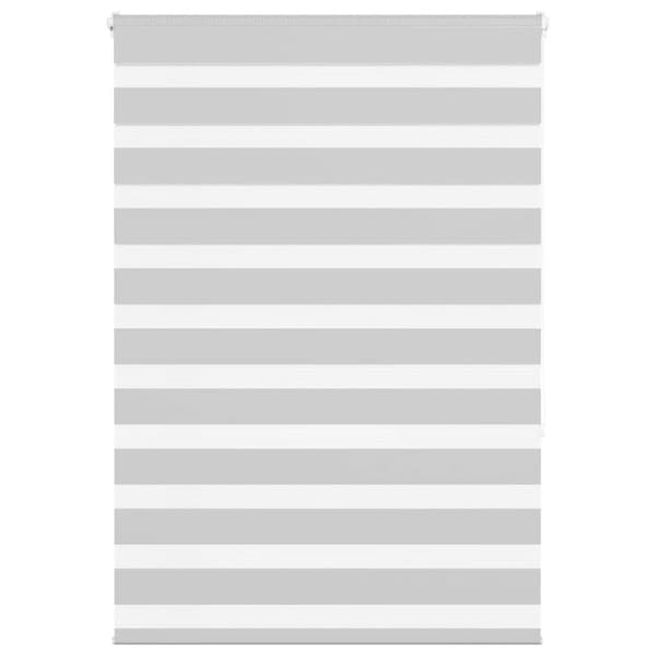 Rullgardin zebra ljusgrå 110x150 cm tyg bredd 105,9cm polyester