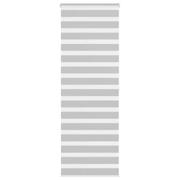 Rullgardin zebra ljusgrå 75x200 cm tyg bredd 70,9 cm polyester