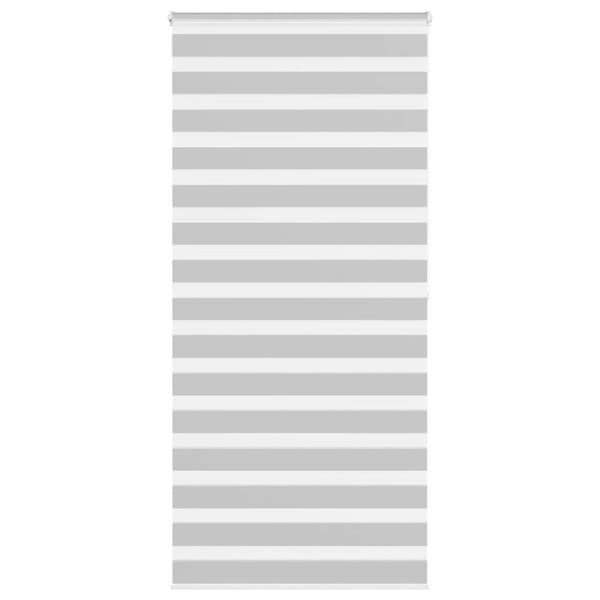 Rullgardin zebra ljusgrå 105x200 cm tyg bredd 100,9cm polyester