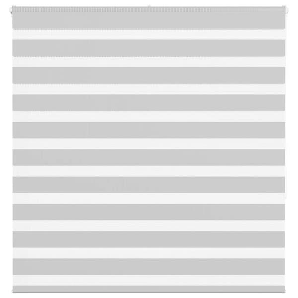 Rullgardin zebra ljusgrå 150x150 cm tyg bredd 145,9cm polyester