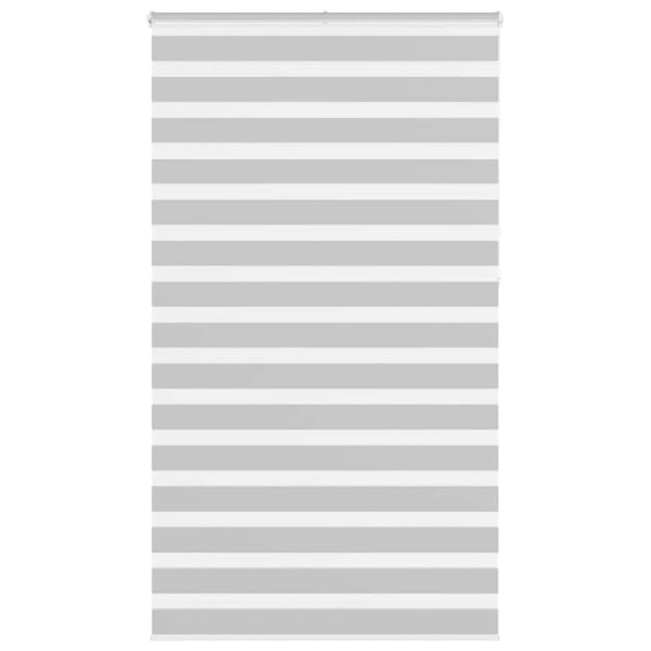 Rullgardin zebra ljusgrå 135x230 cm tyg bredd 130,9cm polyester