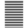 Miniatyrbild 1 av 2: Rullgardin zebra svart 115x150 cm tyg bredd 110,9cm polyester