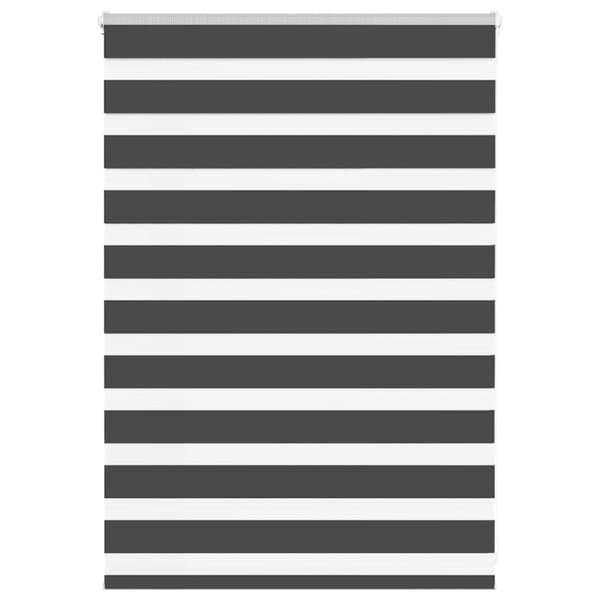 Rullgardin zebra svart 100x100 cm tyg bredd 95,9 cm polyester