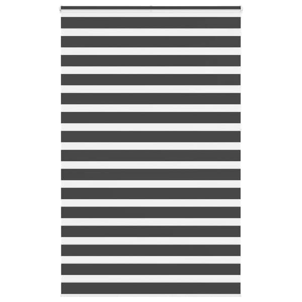 Rullgardin zebra svart 145x230 cm tyg bredd 140,9 cm polyester