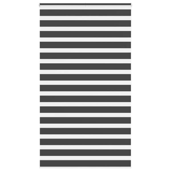 Rullgardin zebra svart 135x200 cm tyg bredd 130,9 cm polyester