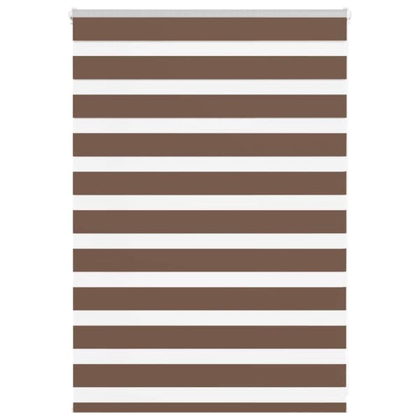 Rullgardin zebra brun 100x100 cm tyg bredd 95,9 cm polyester