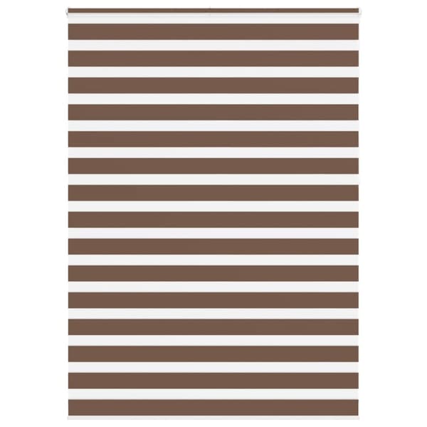 Rullgardin zebra brun 160x230 cm tyg bredd 155,9 cm polyester