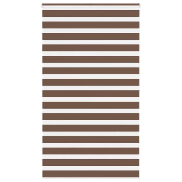 Rullgardin zebra brun 135x200 cm tyg bredd 130,9 cm polyester