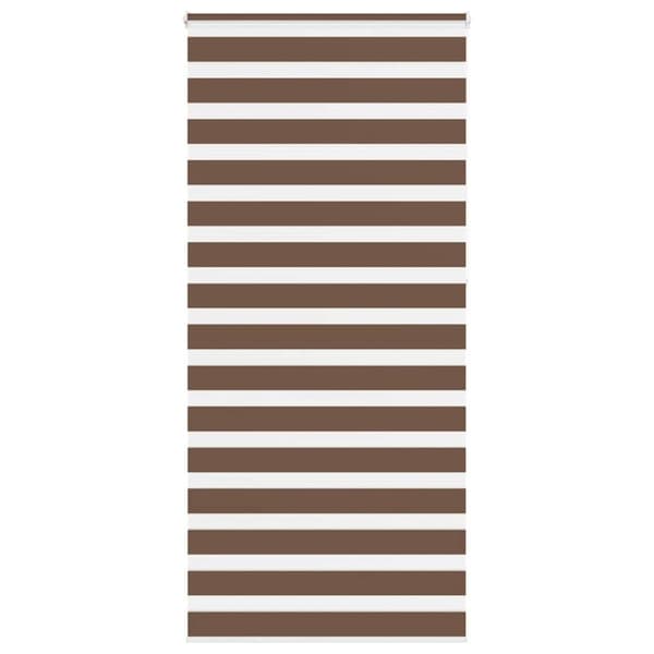 Rullgardin zebra brun 110x230 cm tyg bredd 105,9 cm polyester