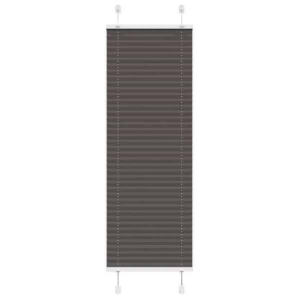 Plisserad persienn svart 40x100cm tyg bredd 39,4cm polyester
