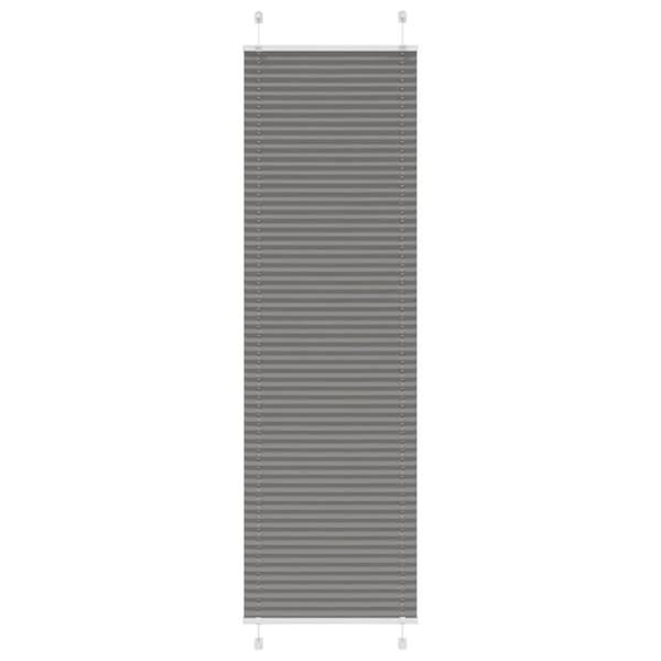 Plisserad persienn antracit 55x200cm tyg bredd 54,4cm polyester