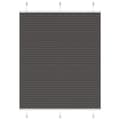 Miniatyrbild 1 av 2: Plisserad persienn svart 110x100 cm tyg bredd 109,4cm polyester