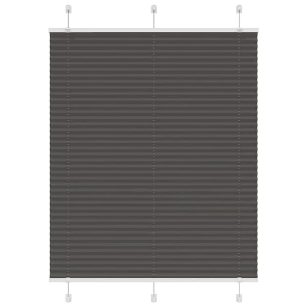 Plisserad persienn svart 110x100 cm tyg bredd 109,4cm polyester