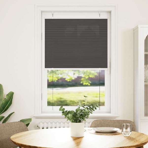 Plisserad persienn svart 70x150 cm tyg bredd 69,4 cm polyester