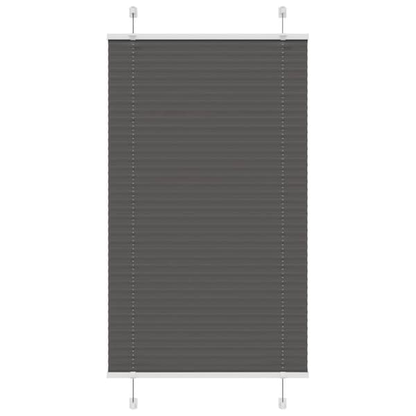 Plisserad persienn svart 70x150 cm tyg bredd 69,4 cm polyester