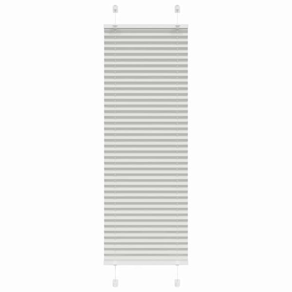 Plisserad persienn ljusgrå 50x100cm tyg bredd 49,4cm polyester