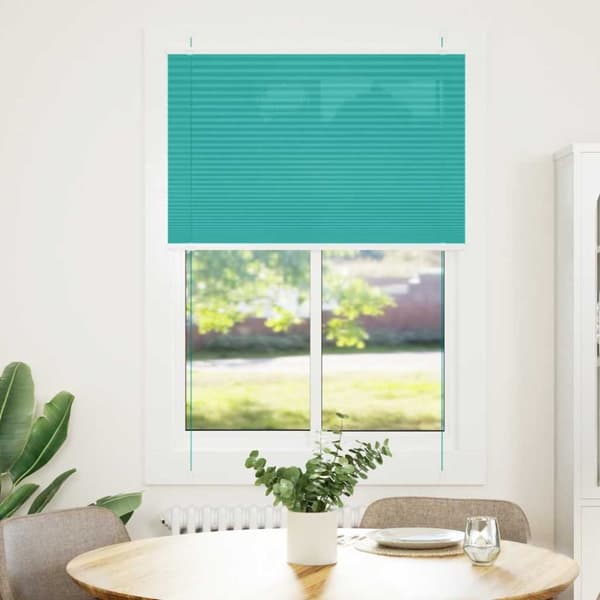 Plisserad persienn bensingrön 85x150 cm tyg bredd 84,4cm