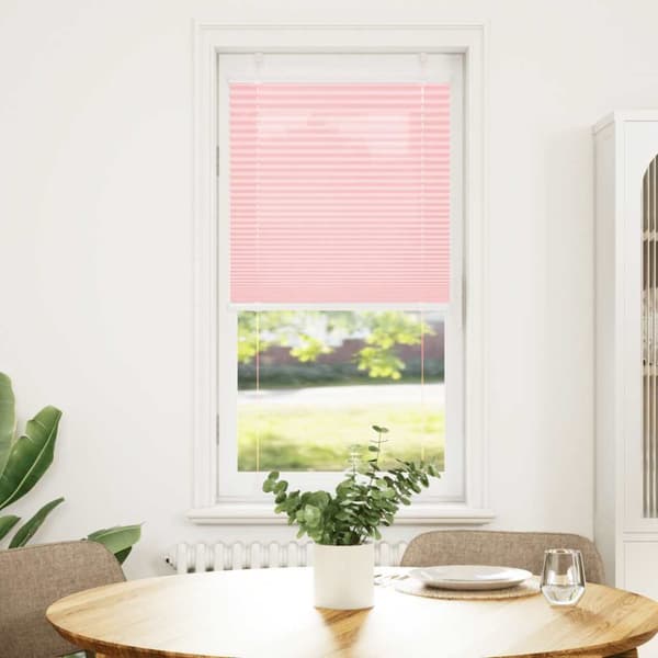 Plisserad persienn rosa 60x100cm tyg bredd 59,4cm polyester