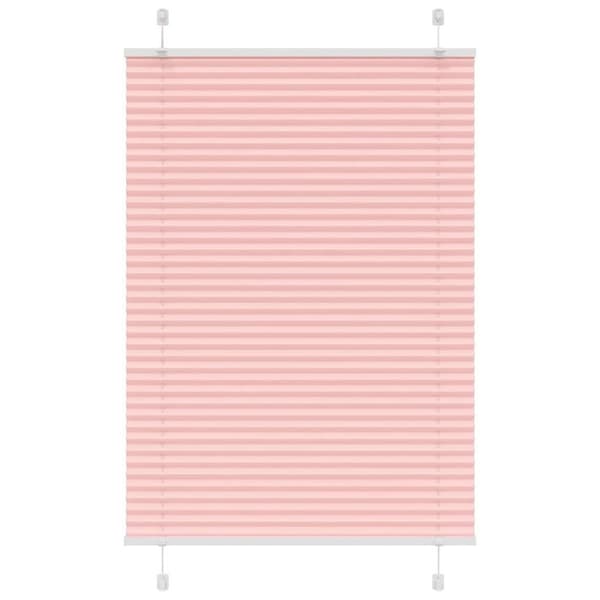 Plisserad persienn rosa 90x150 cm tyg bredd 89,4 cm polyester