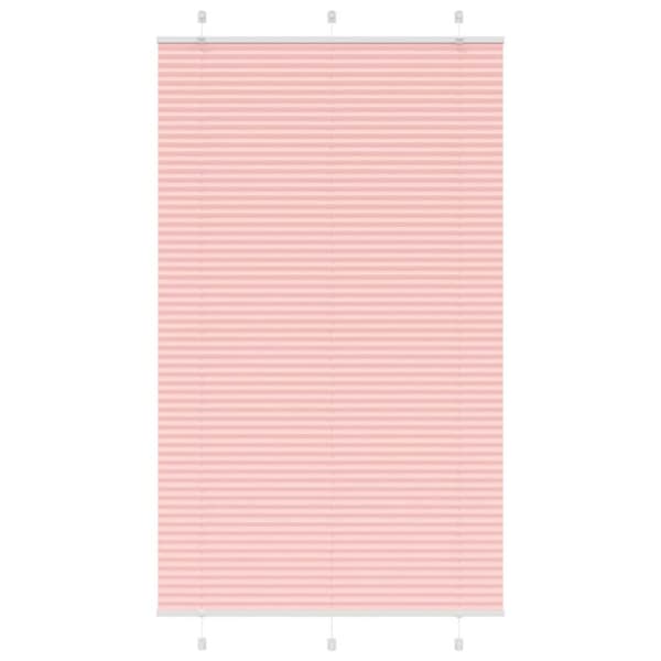 Plisserad persienn rosa 120x200 cm tyg bredd 119,4cm polyester