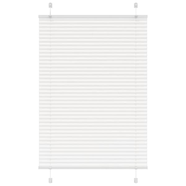 Plisserad persienn vit 100x150 cm tyg bredd 99,4 cm polyester