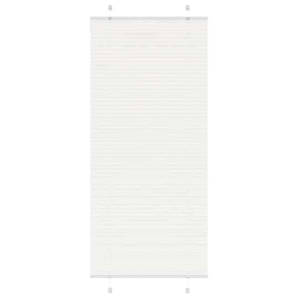 Plisserad persienn vit 95x200 cm tyg bredd 94,4 cm polyester