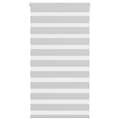 Miniatyrbild 1 av 2: Rullgardin zebra ljusgrå 90x100 cm tyg bredd 85,9 cm polyester